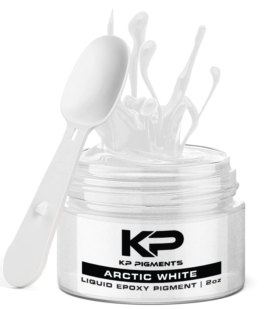 Arctic White Epoxy Pigment Paste for Resin Crafts – KP Pigments