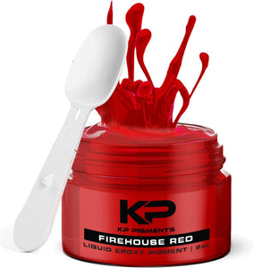 Firehouse Red - Epoxy Pigment Paste for Epoxy Resin, Tint/Pigment Paste with Spoon for Arts and Crafts, Jewelry, Resin Woodworking and More!