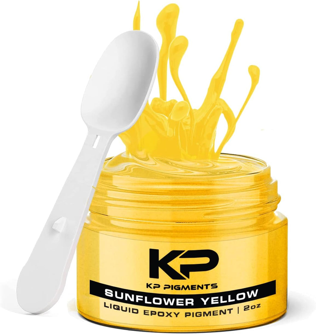 Sunflower Yellow - Epoxy Pigment Paste for Epoxy Resin, Tint/Pigment Paste with Spoon for Arts and Crafts, Jewelry, Resin Woodworking and More!