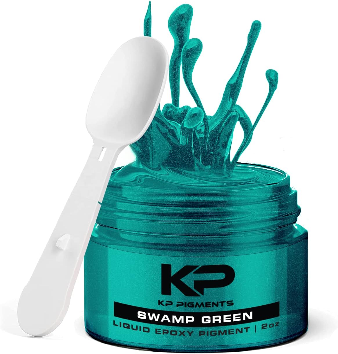 Load image into Gallery viewer, Swamp Green - Epoxy Pigment Paste for Epoxy Resin, Tint/Pigment Paste with Spoon for Arts and Crafts, Jewelry, Resin Woodworking and More!