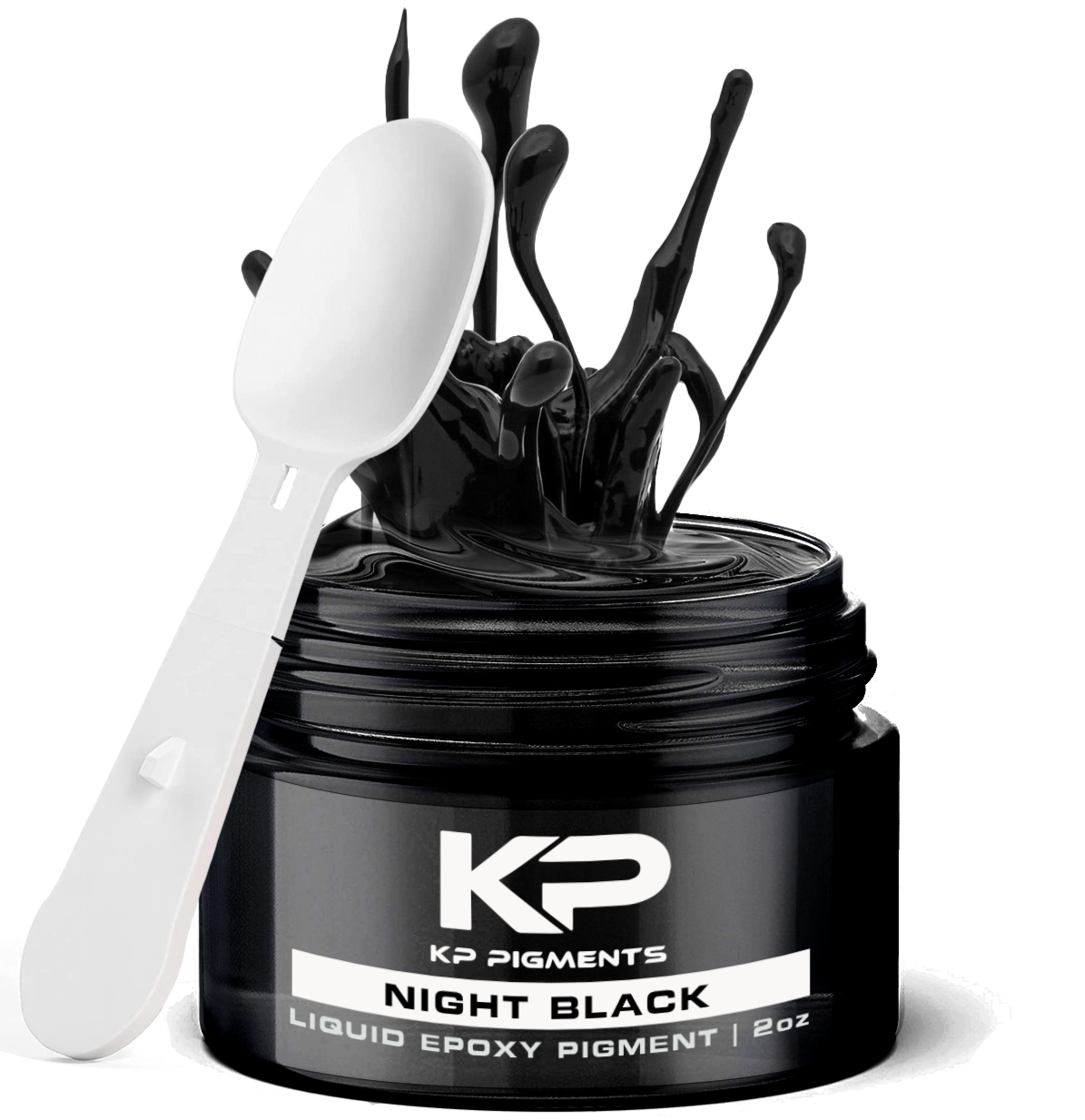 Load image into Gallery viewer, Night Black - Epoxy Pigment Paste for Epoxy Resin, Tint/Pigment Paste with Spoon for Arts and Crafts, Jewelry, Resin Woodworking and More!