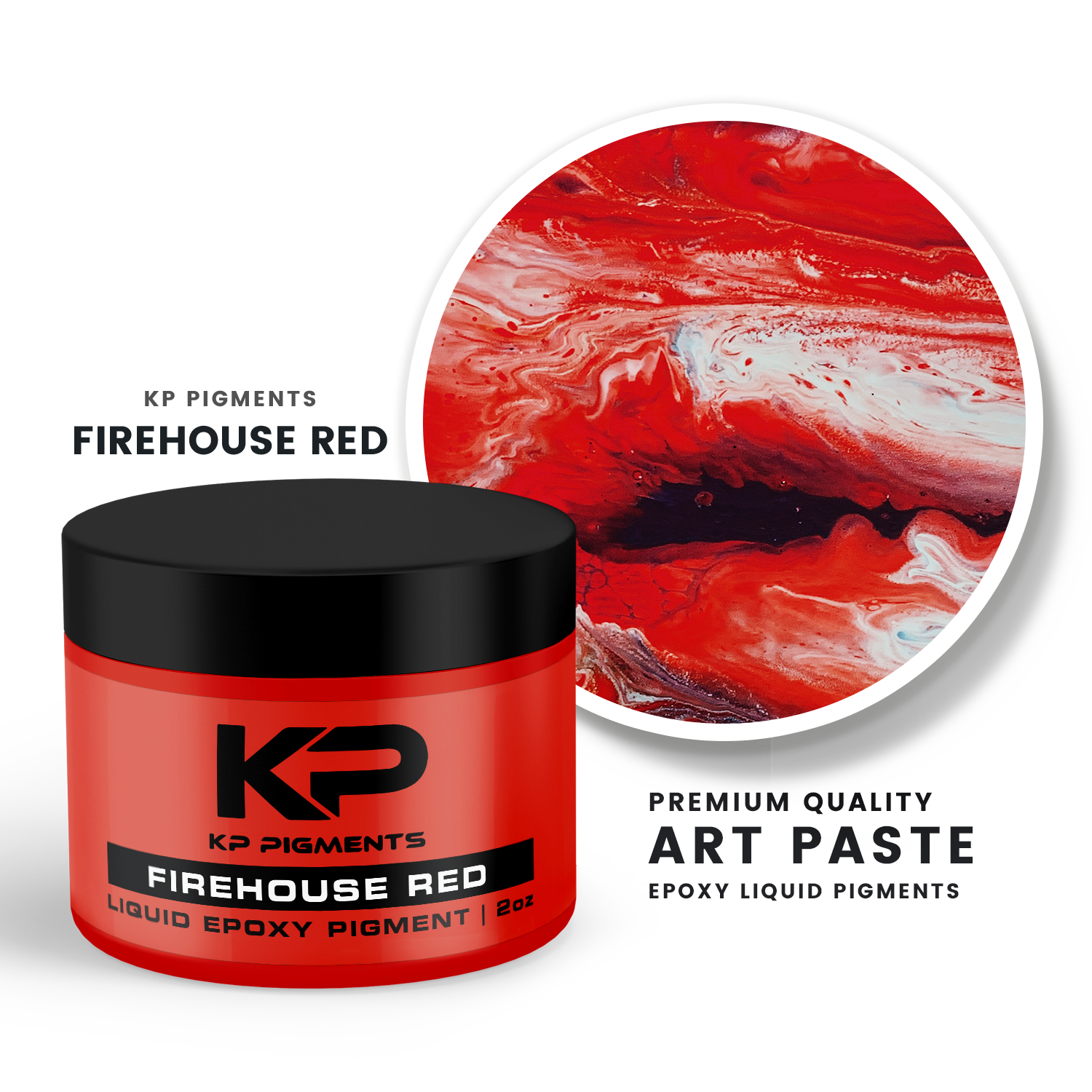 Load image into Gallery viewer, Firehouse Red - Epoxy Pigment Paste for Epoxy Resin, Tint/Pigment Paste with Spoon for Arts and Crafts, Jewelry, Resin Woodworking and More!