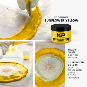 Sunflower Yellow - Epoxy Pigment Paste for Epoxy Resin, Tint/Pigment Paste with Spoon for Arts and Crafts, Jewelry, Resin Woodworking and More!